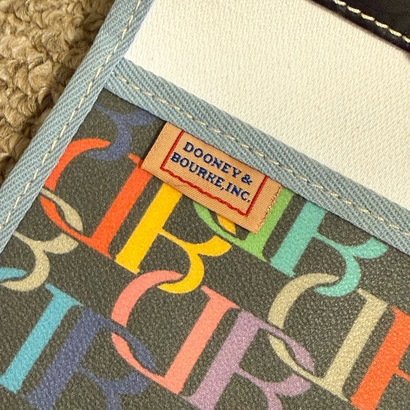 Y2K Girly Rainbow All Over Print Dooney and Bourke Shoulder Bag Genuine Leather - Picture 10 of 16